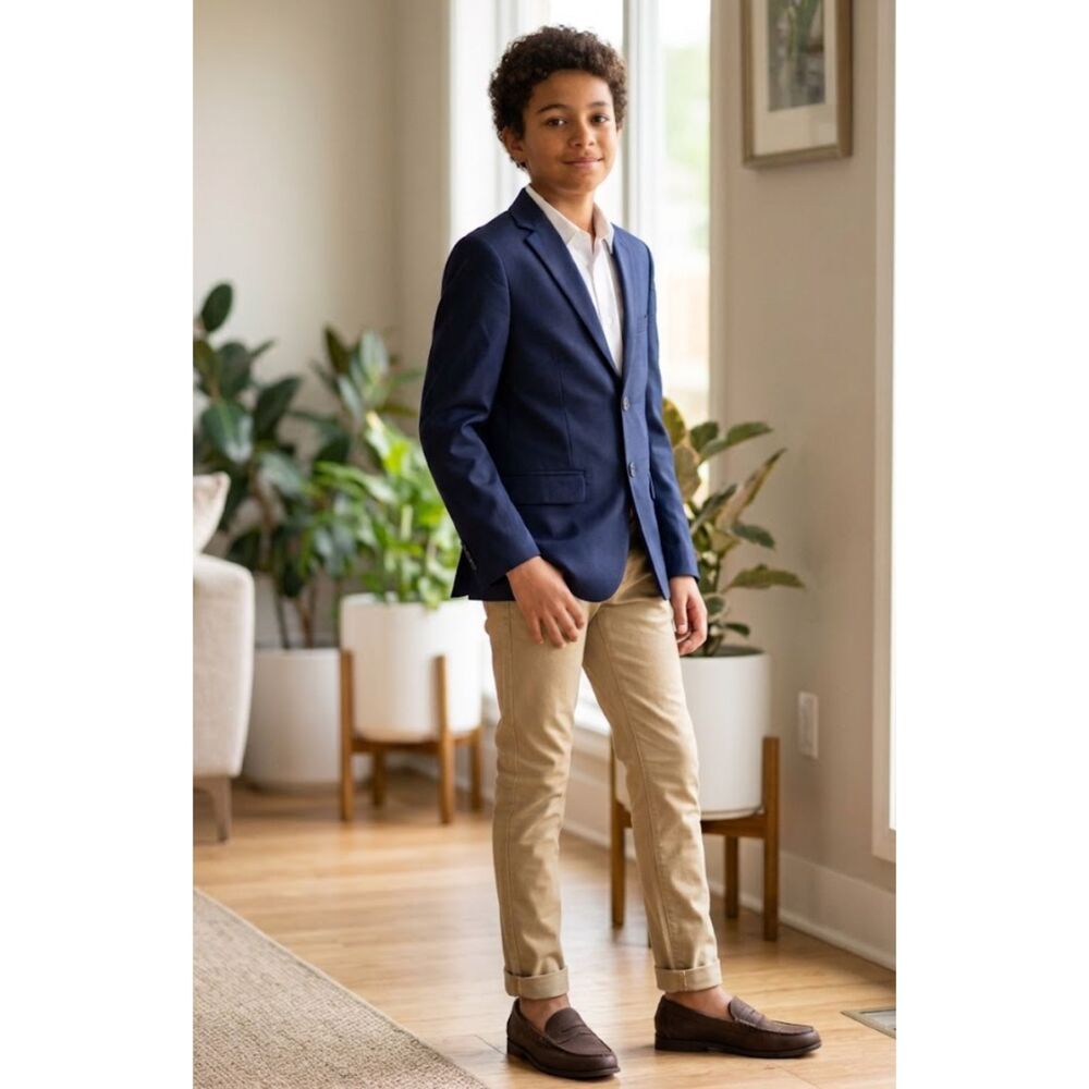 Stafford Classic Fit Sport Coat Suit Jacket Youth Boys' Size 12